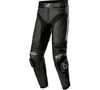 Alpinestars Missile V3 Pantalon de Moto en Cuir (Noir/Blanc, 44)