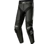 Alpinestars Missile V3 Pantalon en cuir de moto, noir-blanc, taille 58 pour homme