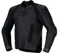 Alpinestars Missile V3, veste en cuir 56 Noir/Noir Noir/Noir