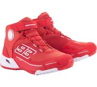 Alpinestars MM93 CR-X Drystar Chaussures de moto, blanc-rouge, taille 42 43 pour homme