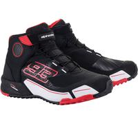 Alpinestars MM93 CR-X Drystar Chaussures de moto, noir-blanc-rouge, taille 48 pour homme