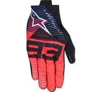 Alpinestars MM93 Reef V2 Gants de moto, noir-blanc-rouge-bleu, taille 2XL pour homme
