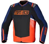 Alpinestars MM93 T-SPS Air V2 Blouson textile de moto, noir-rouge-bleu, taille S pour homme