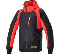 Alpinestars MO.ST.EQ Hybrid Veste textile de moto, noir-rouge, taille M pour homme