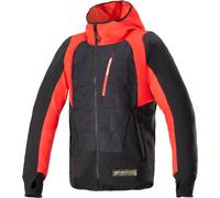 Alpinestars MO.ST.EQ Hybrid Veste textile de moto, noir/rouge, Taille 3XL