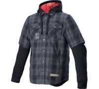 Alpinestars MO.ST.EQ Tartan, veste en textile L Gris/Noir Gris/Noir