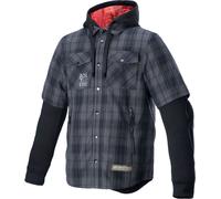 Alpinestars MO.ST.EQ Tartan, veste en textile M Gris/Noir Gris/Noir
