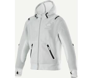 Alpinestars Moflow Air Tech Hoodie, veste en textile XL Gris Clair/Noir Gris Clair/Noir