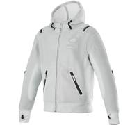 Alpinestars Moflow Air Tech Sweat à capuche zippé moto, gris, taille 3XL pour homme