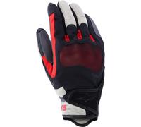 Alpinestars Mogress Airflow Gants de moto, noir-blanc-rouge, taille 2XL pour homme