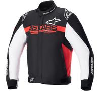 Alpinestars Monza Sport Veste textile de moto, Noir/Rouge/Blanc, Taille L