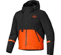 Alpinestars Mootant WP Veste textile de moto imperméable, noir-orange, taille L pour homme