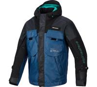 Alpinestars Mospher WP Veste textile de moto imperméable, noir/bleu, Taille L