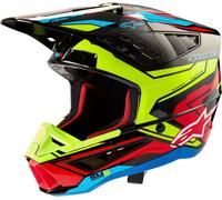 Alpinestars Motocross Casque Sm5 Act2 Bk/Y/ Taille : M