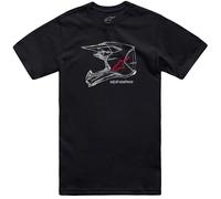 Alpinestars MX Helmet CSF, t-shirt M Noir/Blanc/Rouge Noir/Blanc/Rouge