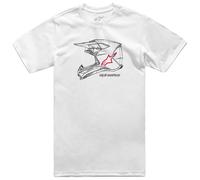 Alpinestars MX Helmet CSF, t-shirt S Blanc/Noir/Rouge Blanc/Noir/Rouge