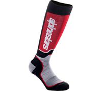 Alpinestars MX Plus, chaussettes jeunes M/L Noir/Gris/Rouge Noir/Gris/Rouge