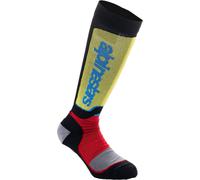 Alpinestars MX Plus, chaussettes jeunes M/L Noir/Rouge/Jaune Noir/Rouge/Jaune
