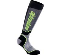 Alpinestars MX Plus, chaussettes M Noir/Gris/Jaune Néon Noir/Gris/Jaune Néon