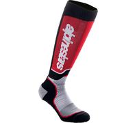 Alpinestars Chaussettes Cross MX Plus Noir/Gris/Rouge Taille M