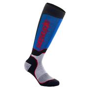 Alpinestars MX PLUS SOCKS, BLACK WHITE ROYAL BLUE, M