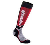 Alpinestars Chaussettes Cross MX Plus Noir/Gris/Rouge Taille M