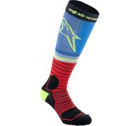 Alpinestars Chaussettes MX Pro V2 Noir/Rouge/Bleu clair Taille M Homme