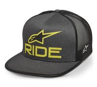 Alpinestars Ride 4.0 Trucker Hat Casquette de Baseball Homme Charbon/Noir/Lime Taille Unique