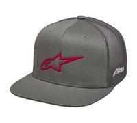 Alpinestars Original-Logo-Trucker-Hat Casquette de Baseball, Gris/Rouge, Taille Unique Homme