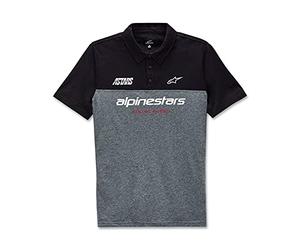 Alpinestars, Paddock Polo, Polo À Moitié Manches, Heather Noir/Charbon, S, Homme