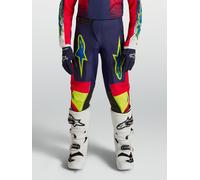 Alpinestars Pantalon Fluid Drag Junior 2027 Blue Navy Fire Red White, Taille: 24