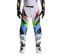 Alpinestars Supertech Dyna Pantalon de motocross, violet/noir/vert, Taille 34