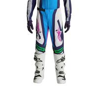 Alpinestars Pantalon Supertech Maven Junior 2027 White Blithe Blue Green Fluo, Taille: 30
