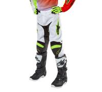Alpinestars Pantalon Racer Lucent Junior 2024 White Neon Red Yellow Fluo, Taille: 22