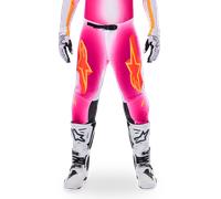 Alpinestars Pantalon Supertech AFD MIG Édition Limitée Pink Fluo White, Taille: 40