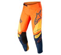 Alpinestars Pantalon Techstar Factory Orange Dark Blue Warm Yellow, Taille: 30