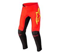 Alpinestars Fluid Tripple Pantalon de motocross, noir-rouge-jaune, taille 28