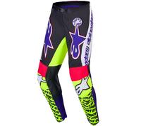 ALPINESTARS Pantalons Limited Edition Supertech SX Dirt Studios® White / Purple / Yellow Fluor 28