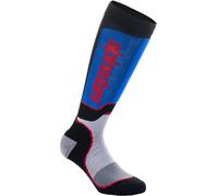 Alpinestars Plus Chaussettes de motocross pour les jeunes, noir-rouge-bleu, taille M L