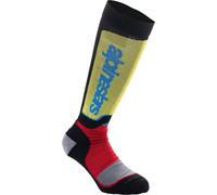 Alpinestars Chaussettes motocross MX Plus jeunesse Noir Rouge Bleu clair M/L