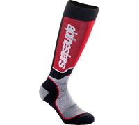 Alpinestars Plus Chaussettes de motocross pour les jeunes, noir/rouge, Taille M/L