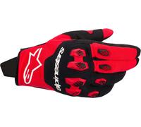 Alpinestars Pro-Dura Gants de motocross, Rouge/Noir, Taille 2XL