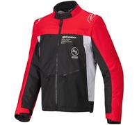 Alpinestars Pro-Dura, veste en textile 3XL Noir/Rouge Clair/Blanc Noir/Rouge Clair/Blanc