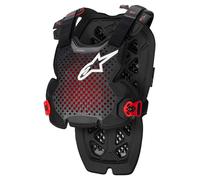alpinestars Protecteur de poitrine Anthracite/Noir/Rouge 2XL unisex gris