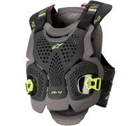 Pare-pierres Alpinestars A-4 Max Noir/Anthracite/Jaune FluoXXL Noir,Anthracite,Jaune Fluo