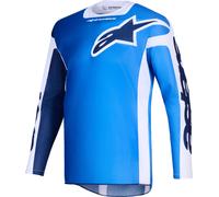Alpinestars Racer Air Portl Maillot de motocross, bleu/blanc, Taille S