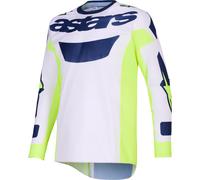 Alpinestars Racer Air Riway Maillot de motocross, gris-jaune, taille XL pour homme