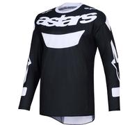Alpinestars Racer Air Riway Maillot de motocross, noir-blanc, taille L pour homme