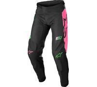 Alpinestars Racer Compass Pantalon de motocross, noir/vert, Taille 32