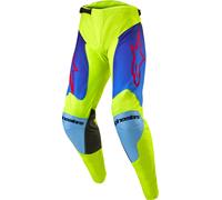 Alpinestars Racer Hoen Pantalon de motocross, jaune/bleu, Taille 30
